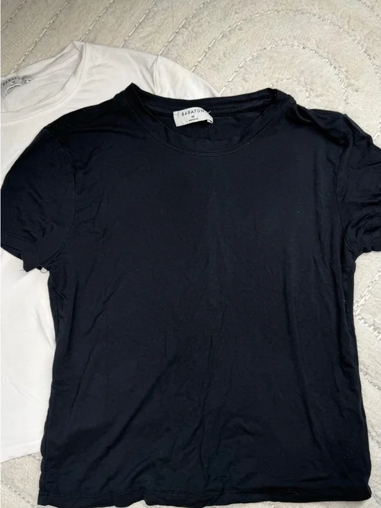 BABATON ARITZIA Crew Neck Tee Pair - White XS & Black XS - Picture 2 of 3